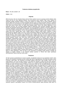 Traduzione database progettovidio