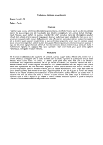 Traduzione database progettovidio