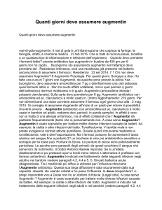 Quanti giorni devo assumere augmentin