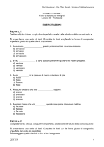 Esercizi di rinforzo