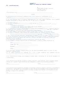 Da inviare al seguente numero di fax : 0543 374333