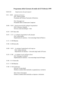 Dipartimento di statistica - Università degli studi di Firenze