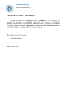 Dipartimento - Università di Pisa