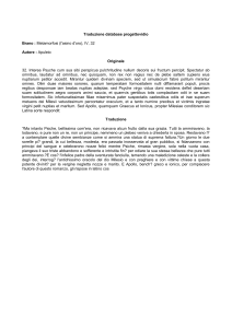 Traduzione database progettovidio