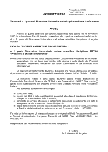 Probabilità e statistica matematica