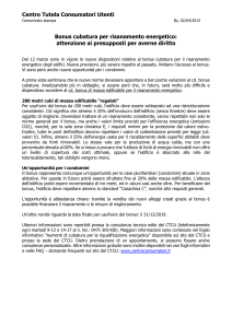 Bonus cubatura per risanamento energetico