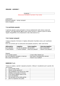 inglese - lezione 6 - Digilander