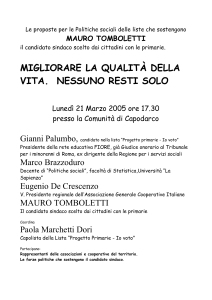 Migliorare la qualità della vita: nessuno resti solo