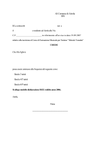 Modulo Corsi Musicali