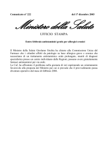 Comunicato n° 430 del 19 NOVEMBRE 2001