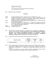 Approvazione atti - Università di Pisa