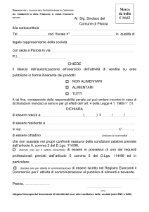 Formato RTF - Comune di Pistoia