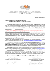 "Corso Integrazione Interculturale".