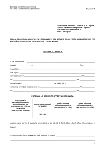 Allegato D - modello offerta economica
