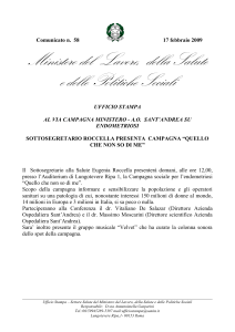 Scarica il comunicato - Ministero della Salute