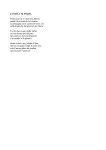 canto a te maria - Parrocchia di Verolanuova