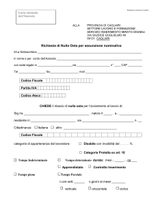 Carta Intestata dell`Azienda