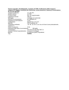 Sensore capacitivo, parallelepipedo, in plastica, DC PNP