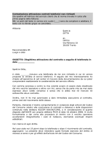 Attivazione contratti telefonici
