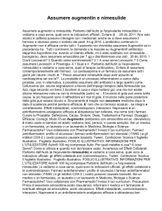Assumere augmentin e nimesulide