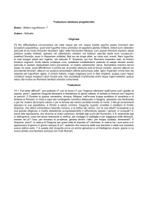 Traduzione database progettovidio