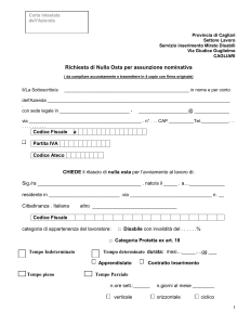 Carta Intestata dell`Azienda