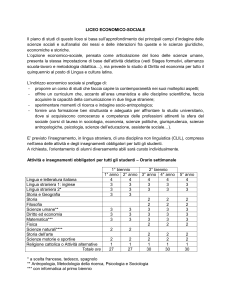 liceo delle scienze umane opzione economico
