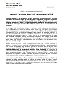 Modifiche alle legge urbanistica provinciale