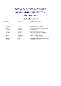 graduatoria definitiva non idonei