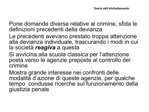 Teoria dell`etichettamento