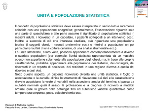 unità e popolazione statistica