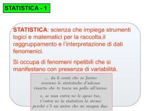 La statistica descrittiva - Digilander