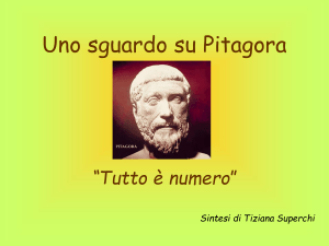 Pitagora “Tutto è numero”