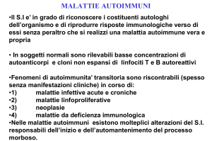 MALATTIE AUTOIMMUNI