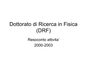 Relazione conclusiva