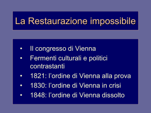 La Restaurazione - letteraturaestoria