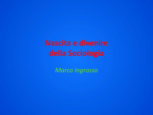II-Nascita sociologia