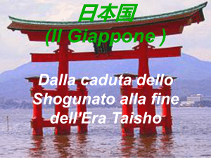 (Il Giappone ) Dalla caduta dello Shogunato alla fine dell`Era Taisho