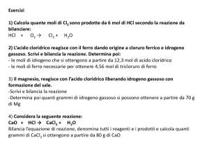 Completa e bilancia le reazioni