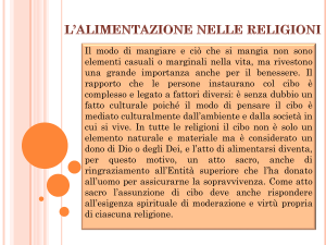 L`alimentazione nelle religioni