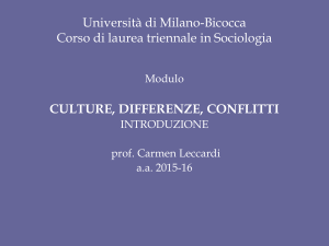 INTRODUZIONE - Dipartimento di Sociologia e Ricerca Sociale