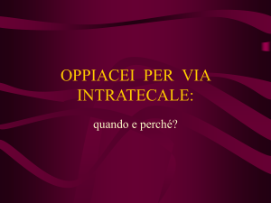 Terapia intratecale per il trattamento del dolore da