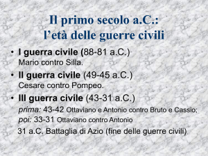Optimates e populares. La prima guerra civile - Blog-ER