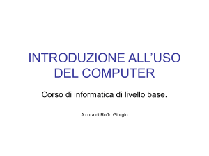 INTRODUZIONE AL COMPUTER PPT