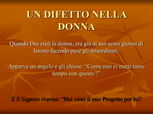 Un difetto della donna