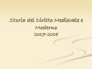 Le fonti del diritto - Sezione di Storia del diritto medievale e moderno
