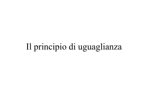 principio di uguaglianza File - Progetto e