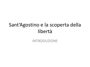 Sant`Agostino e la scoperta della libertà