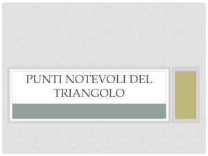 Punti notevoli del triangolo