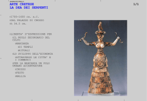 creta, la dea dei serpenti